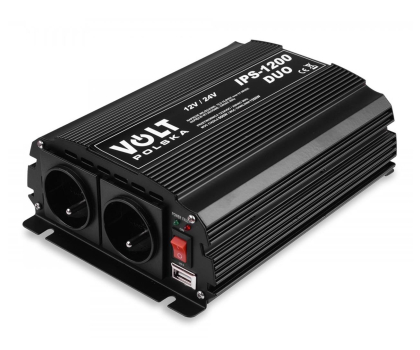 Przetwornica samochodowa VOLT Przetwornica napięcia IPS 1200 DUO 12/24V/230V (600/1200W)
